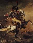 Theodore Gericault An Officer of the Chasseurs Commanding a Charge oil on canvas